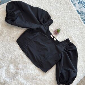 LEVIS Women's Black Puff Sleeve Top